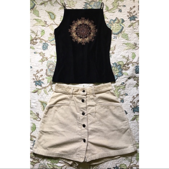Vintage 90s high waisted corduroy skort - Picture 6 of 6
